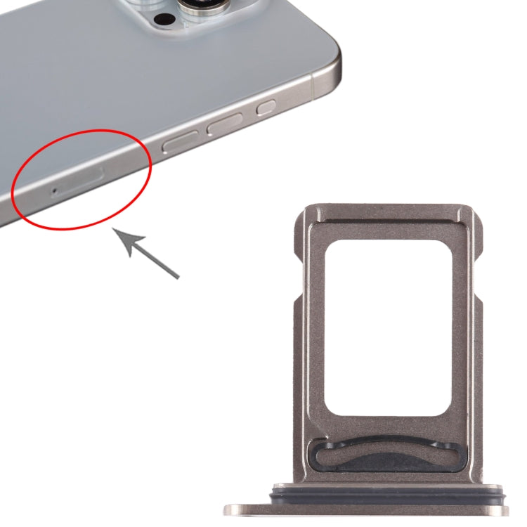 For iPhone 15 Pro Max SIM + SIM Card Tray (Titanium Color) by buy2fix