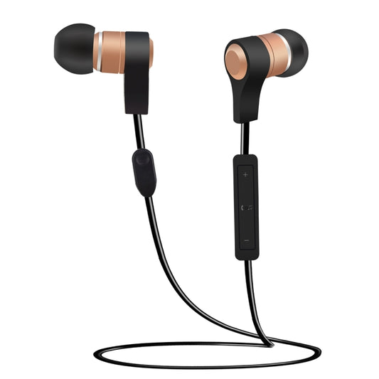 BTH-I8 Stereo Sound Quality Magnetic Absorption V4.2 + EDR Bluetooth Sports Headset, Bluetooth Distance: 8-15m, For iPad, iPhone, Galaxy, Huawei, Xiaomi, LG, HTC and Other Smart Phones(Gold) by buy2fix