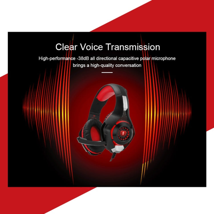 Beexcellent GM-1 Stereo Bass Gaming Wired Headphone with Microphone & LED Light, For PS4, Smartphone, Tablet, PC, Notebook(Blue) by buy2fix