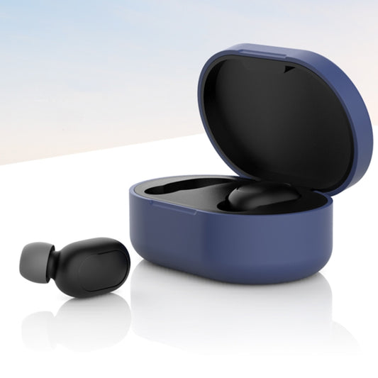 Silicone Charging Box Protective Case for Xiaomi Redmi AirDots / AirDots S / AirDots 2(Dark Blue) by buy2fix