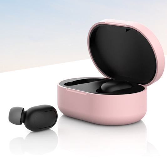 Silicone Charging Box Protective Case for Xiaomi Redmi AirDots / AirDots S / AirDots 2(Pink) by buy2fix