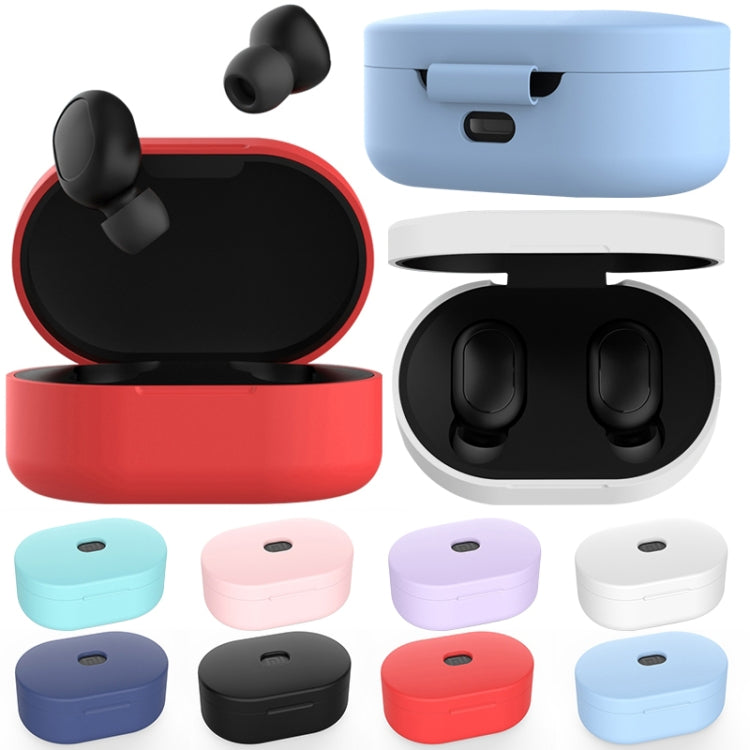 Silicone Charging Box Protective Case for Xiaomi Redmi AirDots / AirDots S / AirDots 2(Mint Green) by buy2fix