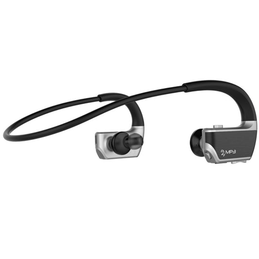 J2 Bluetooth 4.2 Binaural Hanging Type Wireless Sports Bluetooth Earphone, Built-in Memory (Silver) by buy2fix