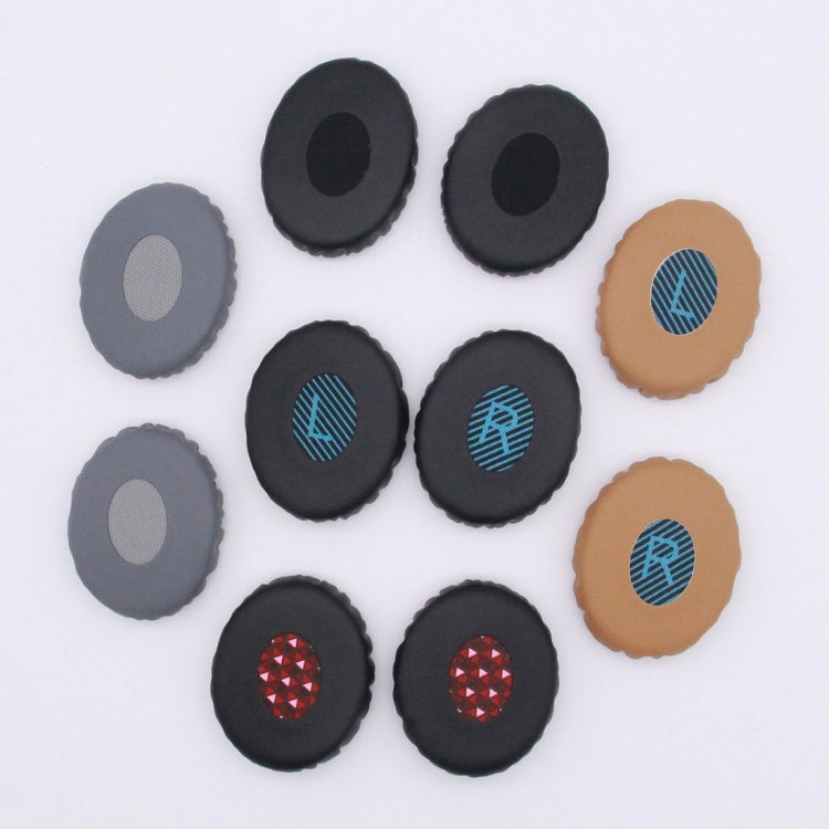 1 Pair For Bose OE2 / OE2i / SoundTrue Headset Cushion Sponge Cover Earmuffs Replacement Earpads(Black Red) by buy2fix
