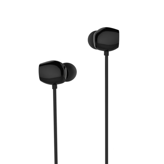 REMAX RM-550 3.5mm Gold Pin In-Ear Stereo Music Earphone with Wire Control + MIC, Support Hands-free (Black) by REMAX