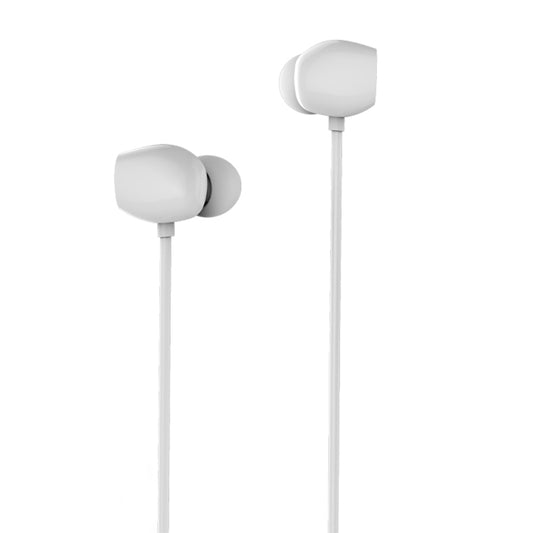 REMAX RM-550 3.5mm Gold Pin In-Ear Stereo Music Earphone with Wire Control + MIC, Support Hands-free (White) by REMAX