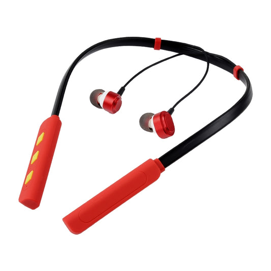 AIN MK-I01 IPX4 Waterproof Neck-mounted Wire-controlled Sports Bluetooth Earphone with Cable Buckle, Support Call & Voice Assistant (Red) by AIN