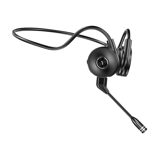 M-1 Back-mounted Touch Noise Reduction Bone Conduction Bluetooth Earphone with Detachable Microphone (Black) by buy2fix