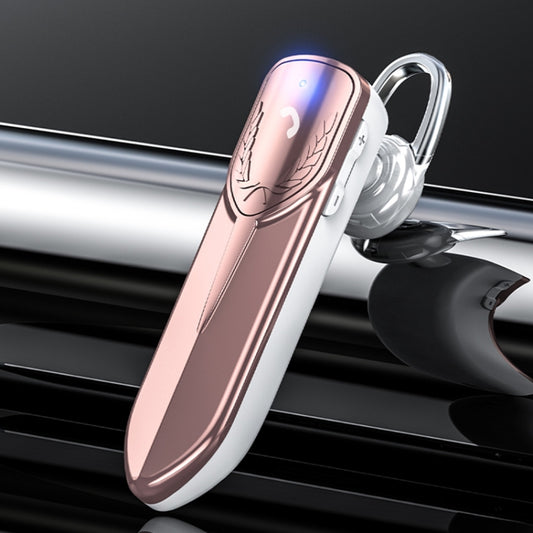 M81 CVC Noise Reduction Unilateral Business Ear-mounted Bluetooth Earphone, Support Siri & One for Two(Rose Gold) by buy2fix
