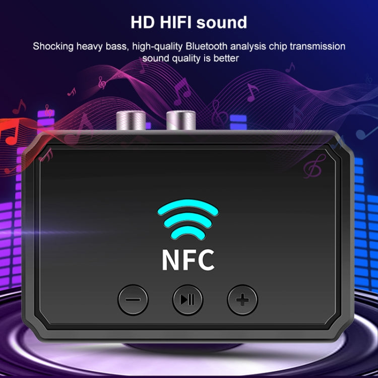 T36 NFC Bluetooth 5.0 Receiver Transmitter Headset Car Audio Player by buy2fix