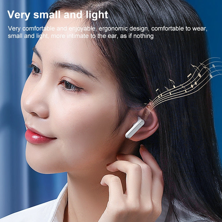 V9 Mirror Noodle Wireless Bluetooth Earphone with Charging Compartment (White) by buy2fix