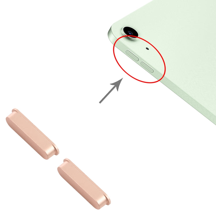 Volume Control Button for iPad Air 4 10.9 inch 2020 A2316 A2324 A2325 A2072 (Pink) by buy2fix