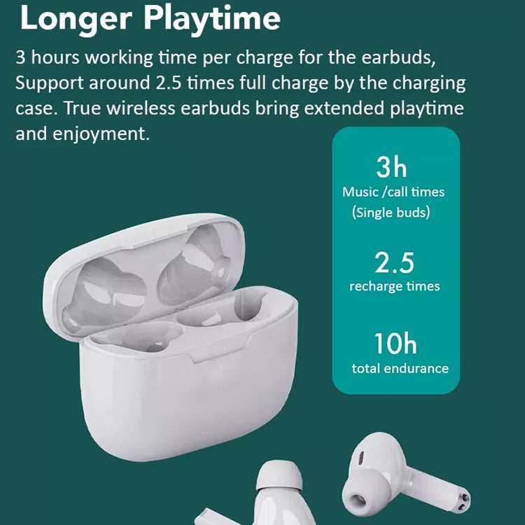 ETE-13 Mini Binaural Stereo Bluetooth 5.0 Sports Earphones (White) by buy2fix