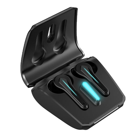 ETE-55 TWS Binaural Bluetooth 5.0 Low Latency Gaming Earphones (Black) by buy2fix