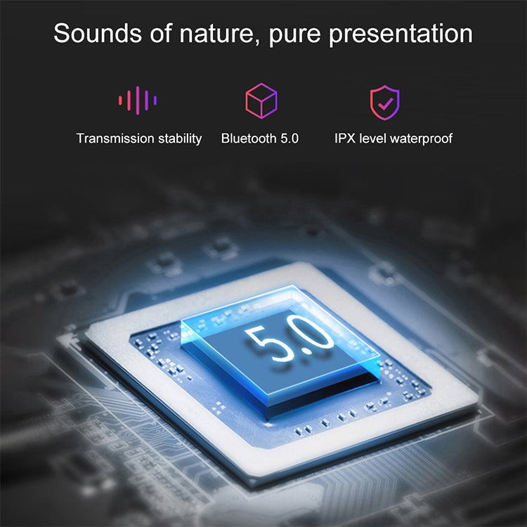 DT-5 IPX Waterproof Bluetooth 5.0 Wireless Bluetooth Earphone with Magnetic Charging Box, Support Call & Power Bank Function(Green) by buy2fix