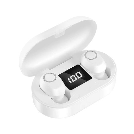 DT-13 Wireless Two Ear Bluetooth Headset Supports Touch & Smart Magnetic Charging(White) by buy2fix