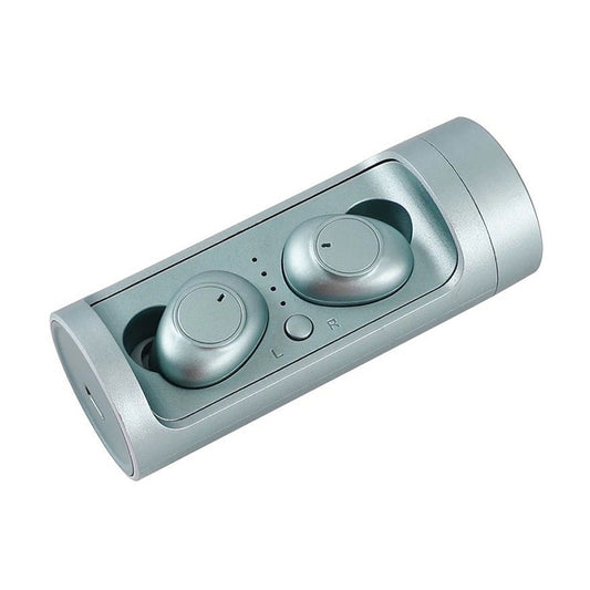 DT-15 Wireless Two Ear Bluetooth Headset Supports Touch & Smart Magnetic Charging & Power On Automatic Pairing (Green) by buy2fix