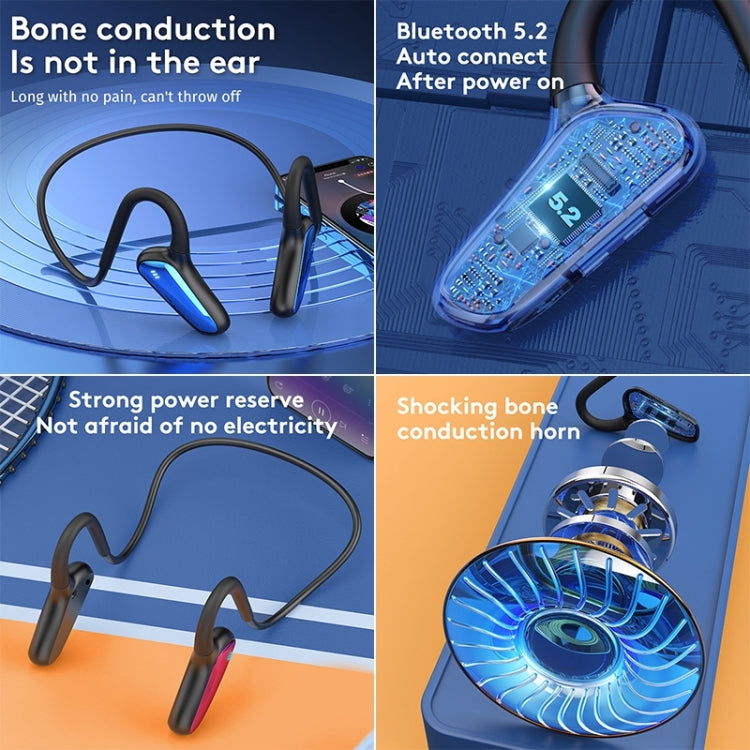 M-D8 IPX5 Waterproof Bone Passage Bluetooth Hanging Ear Wireless Earphone (Green) by buy2fix