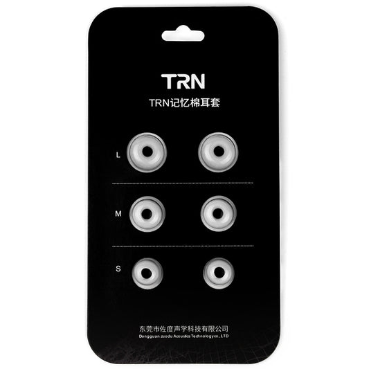 TRN Earphone Silicone Memory Foam Earplug(Grey) by TRN