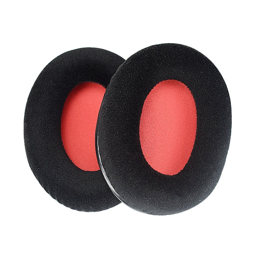 2 PCS For Kingston KHX-HSCP / HyperX Cloud II Headphone Cushion Flannel Red Net Sponge Cover Earmuffs Replacement Earpads by buy2fix