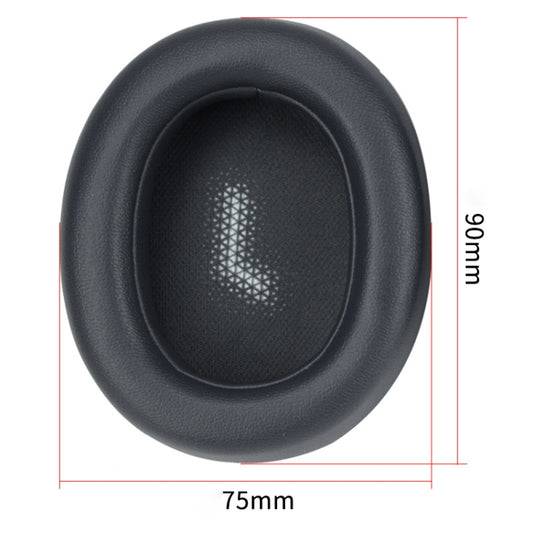 For JBL Everest Elite 750NC Headphones Imitation Leather + Foam Soft Earphone Protective Cover Earmuffs,One Pair (Black) by buy2fix