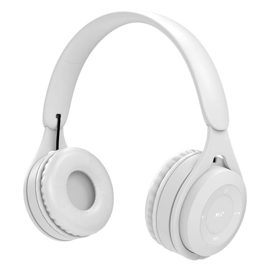 Y08 Hifi Sound Quality Macaron Bluetooth Headset, Supports Calling & TF Card & 3.5mm AUX (White) by buy2fix