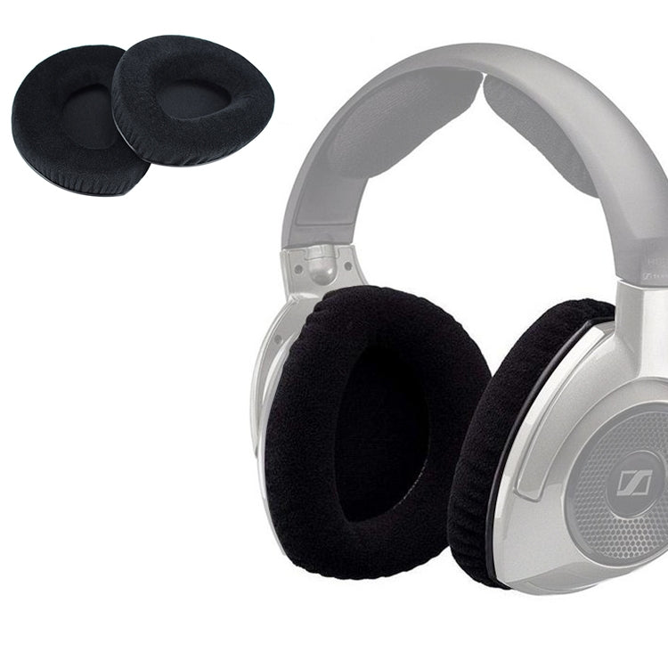 2 PCS For Sennheiser RS160 / 170 / HDR170 / 180 / 160 Flannelette Earphone Cushion Cover Earmuffs Replacement Earpads without Buckle by buy2fix