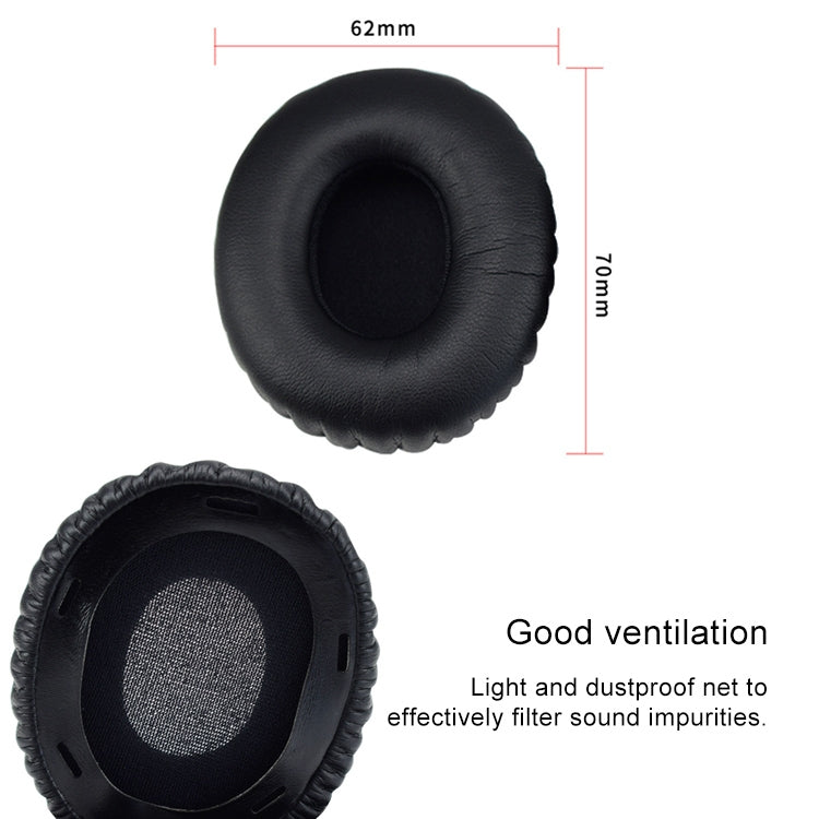 2pcs Sponge Headphone Protective Case With Card Buckle for Sony MDR-10RC (Black) by buy2fix
