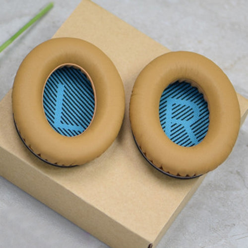 1 Pair Soft Earmuff Headphone Jacket with LR Cotton for BOSE QC2 / QC15 / AE2 / QC25 / QC35 (Yellow Blue) by buy2fix