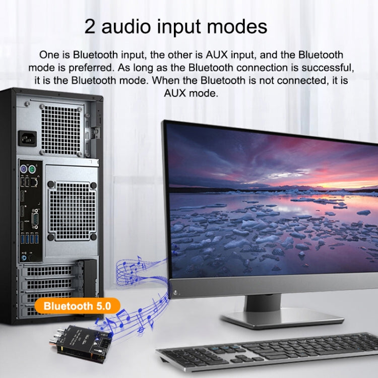 ZK-502T Bluetooth 5.0 50W x 2 Wireless TPA3116D2 Stereo HiFi Class D Amplifier Board Stereo Audio Amp Amplificador by buy2fix