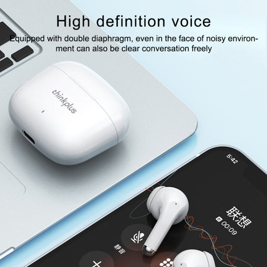 Lenovo LP40 Pro TWS Wireless Bluetooth 5.1 Noise Reduction Earphone (White) by Lenovo