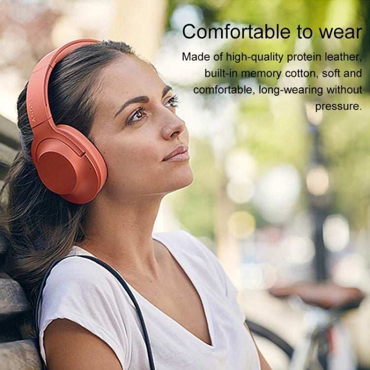 2 PCS For Sony MDR-100ABN / WH-H900N Earphone Cushion Cover Earmuffs Replacement Earpads with Mesh(Red) by buy2fix