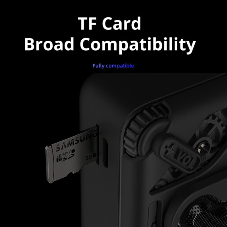 D MOOSTER D16 Portable HiFi Bluetooth 5.3 Speaker, Support TF Card (White) by D MOOSTER