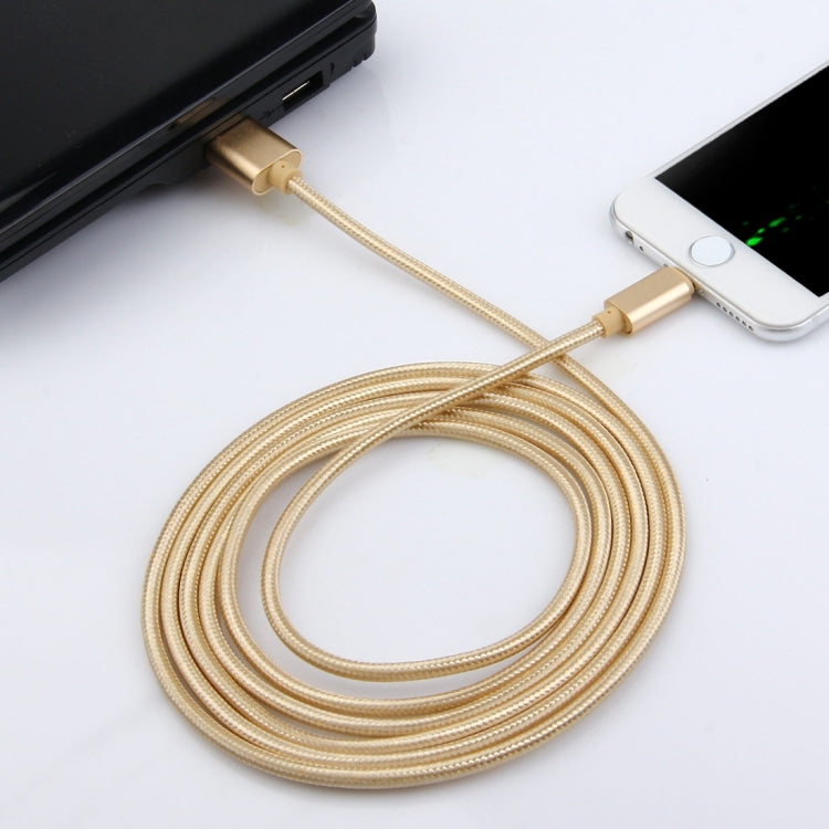 2m Woven Style Metal Head 84 Cores 8 Pin to USB 2.0 Data / Charger Cable(Purple) by buy2fix