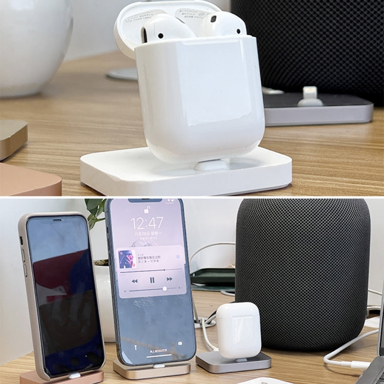 8 Pin Stouch Aluminum Desktop Station Dock Charger for iPhone(Silver) by buy2fix