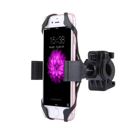 360 Degree Rotation Bicycle Phone Holder with Flexible Stretching Clip for iPhone 7 & 7 Plus / iPhone 6 & 6 Plus / iPhone 5 & 5C & 5s(Black) by buy2fix