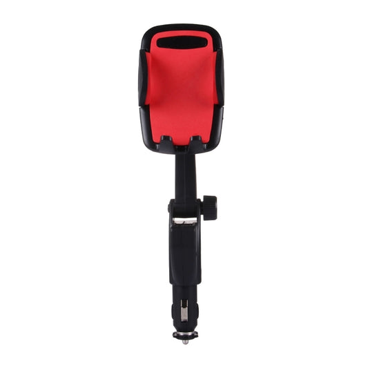 HC006 2 in 1 Car Charger & 360 Rotation Holder, For iPhone, Galaxy, Huawei, Xiaomi, LG, HTC and other Smartphones of width 47-92mm Smartphone(Red) by buy2fix