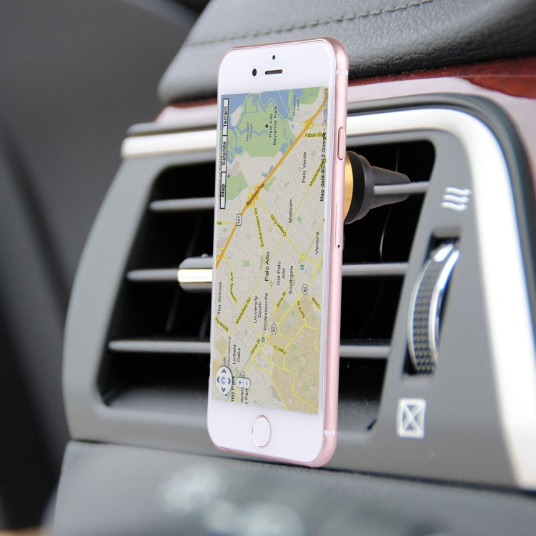 Car Magnetic Air Vent Mount Dock Holder with Quick-snap, For iPhone, Galaxy, Huawei, Xiaomi, LG, HTC and other Smartphones(Gold) by buy2fix