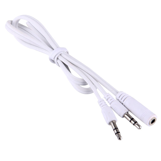 1M Hi-Fi AUX Audio Cable 3.5mm Dual Male to Female Plug Jack Stereo Audio Wire for iPhone, iPad, Samsung, MP3, MP4, Sound Card, TV, Radio-recorder, Car Bluetooth Speacker, Computer, etc(White) by buy2fix