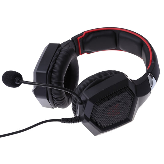 ONIKUMA K8 Over Ear Bass Stereo Surround Gaming Headphone with Microphone & LED Lights(Red) by ONIKUMA