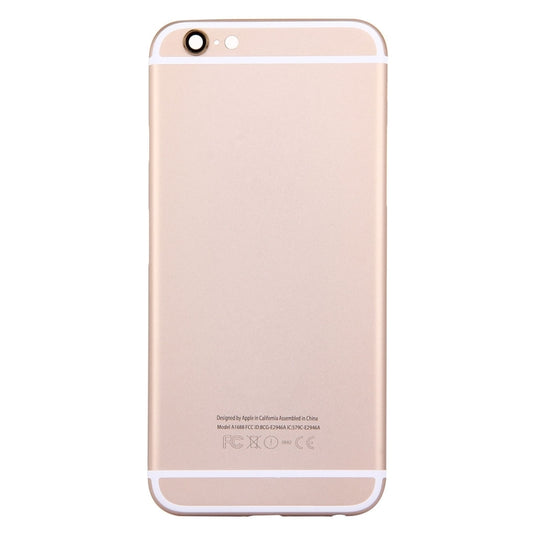 5 in 1 for iPhone 6s (Back Cover + Card Tray + Volume Control Key + Power Button + Mute Switch Vibrator Key) Full Assembly Housing Cover(Gold) by buy2fix