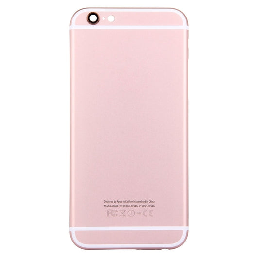 5 in 1 for iPhone 6s (Back Cover + Card Tray + Volume Control Key + Power Button + Mute Switch Vibrator Key) Full Assembly Housing Cover(Rose Gold) by buy2fix