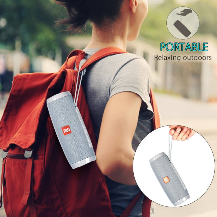 T&G TG157 Bluetooth 4.2 Mini Portable Wireless Bluetooth Speaker with Melody Colorful Lights(Black) by T&G