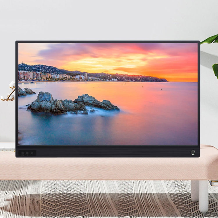 15.6 inch 1080P 178 Degree Wide Angle HD Portable Display Device for Desktop Computer / Game Console / Simultaneous Screen / PS4 / PS3 / XBox, with Mini HDMI & Micro USB & 2 USB-C / Type-C Interfaces by buy2fix