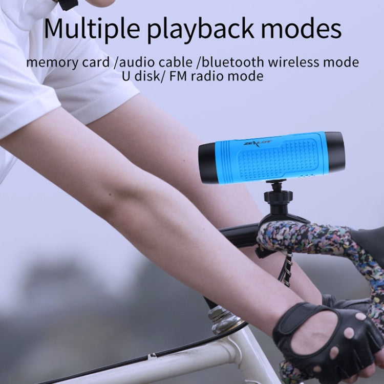 ZEALOT A2 Multifunctional Bass Wireless Bluetooth Speaker, Built-in Microphone, Support Bluetooth Call & AUX & TF Card & LED Lights (Red) by ZEALOT