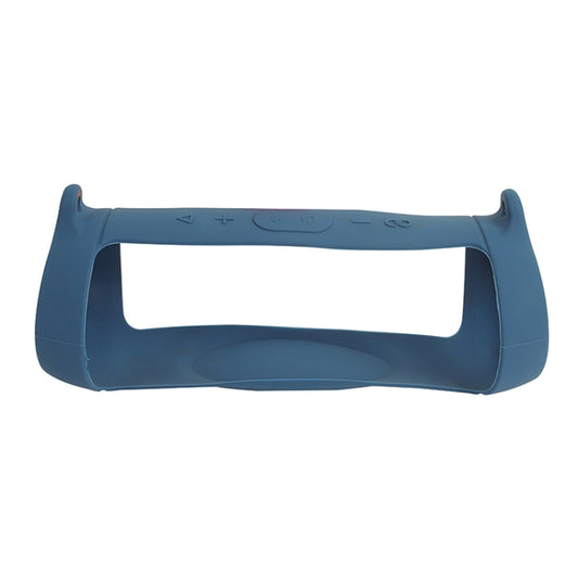 Speaker Portable Silicone Protective Cover with Shoulder Strap & Carabiner For JBL Charge 5(Blue) by buy2fix