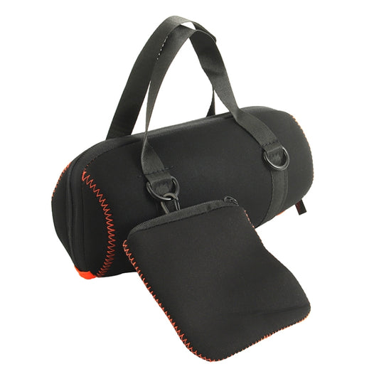 EVA Outdoor Portable Speaker Protective Cover with Shoulder Strap & Carabiner For JBL Charge 5 (Black) by buy2fix