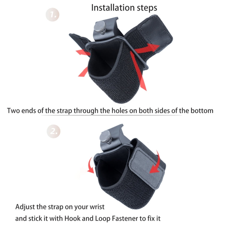 Elastic Wristband Hands Free Phone Holder, Wristband Length: 40cm (Black) by buy2fix