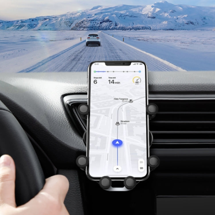 Original Xiaomi Youpin HZX21 Honeywell Air Outlet Gravity Car Mobile Phone Holder (Black) by Xiaomi