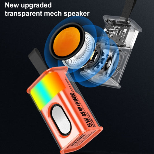 5W Portable Bullet TWS Wireless Bluetooth Speaker (Orange) by buy2fix
